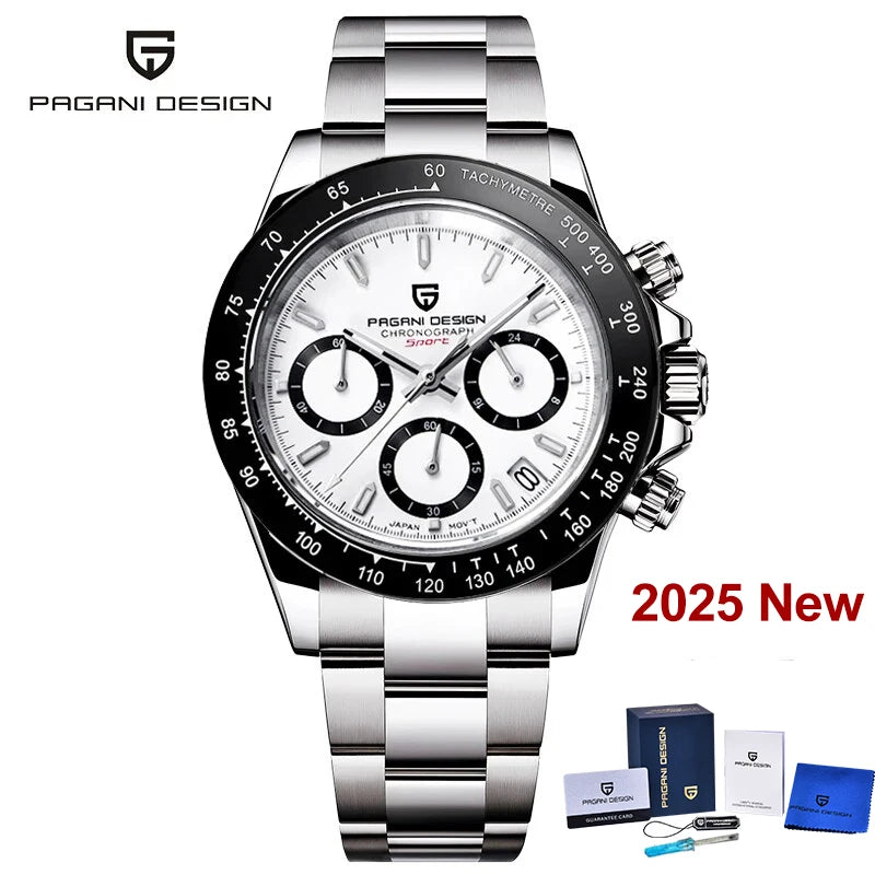 Men’s Chronograph Quartz Watch Sapphire Crystal 10 Bar