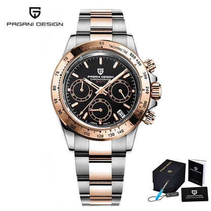 Men’s Meteorite Dial Chronograph Watch Sapphire Crystal