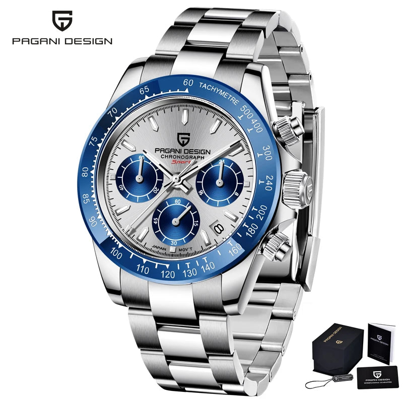 Men’s Meteorite Dial Chronograph Watch Sapphire Crystal