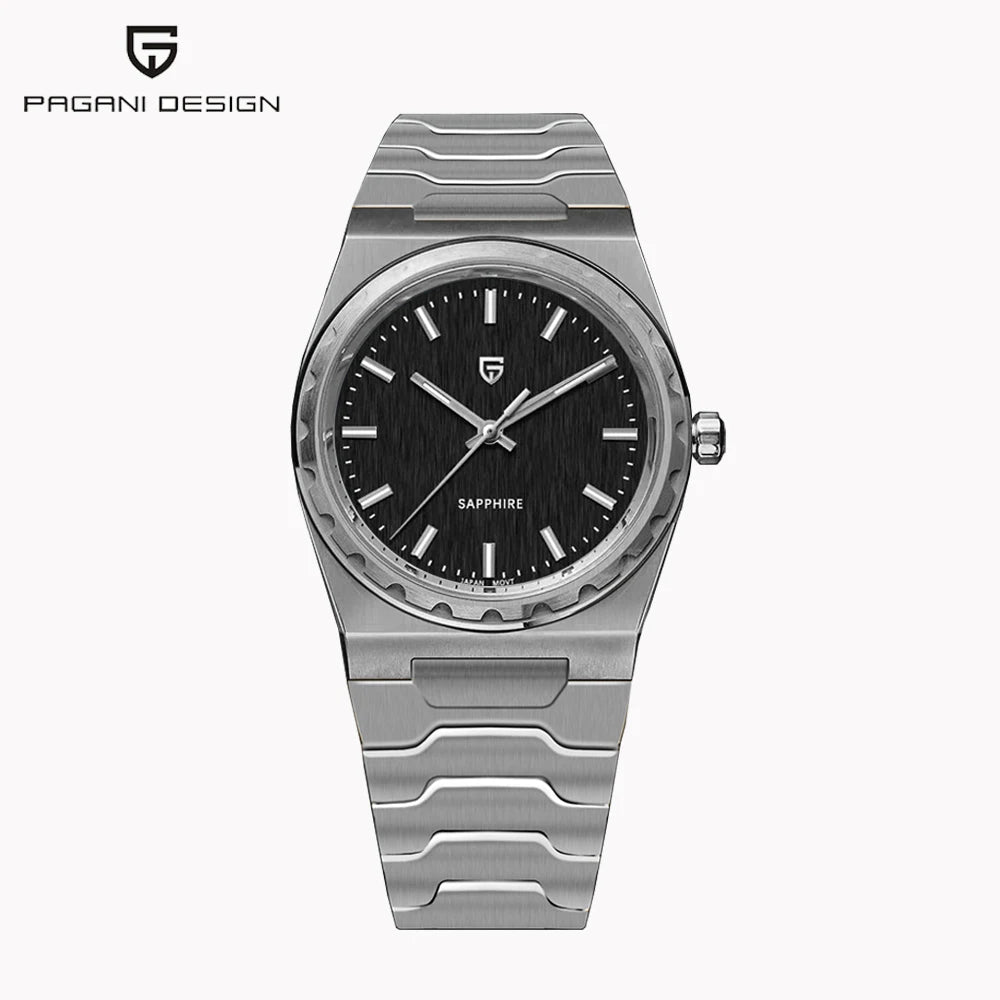 Men’s 37 mm Quartz Dress Watch Sapphire 10 Bar Slim