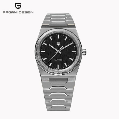 Men’s 37 mm Quartz Dress Watch Sapphire 10 Bar Slim