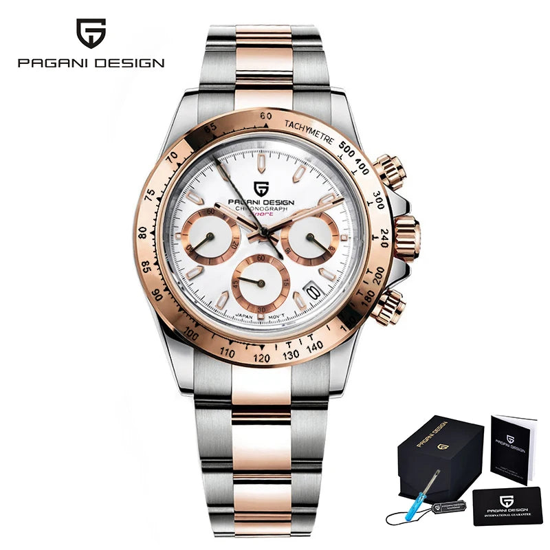 Men’s Meteorite Dial Chronograph Watch Sapphire Crystal