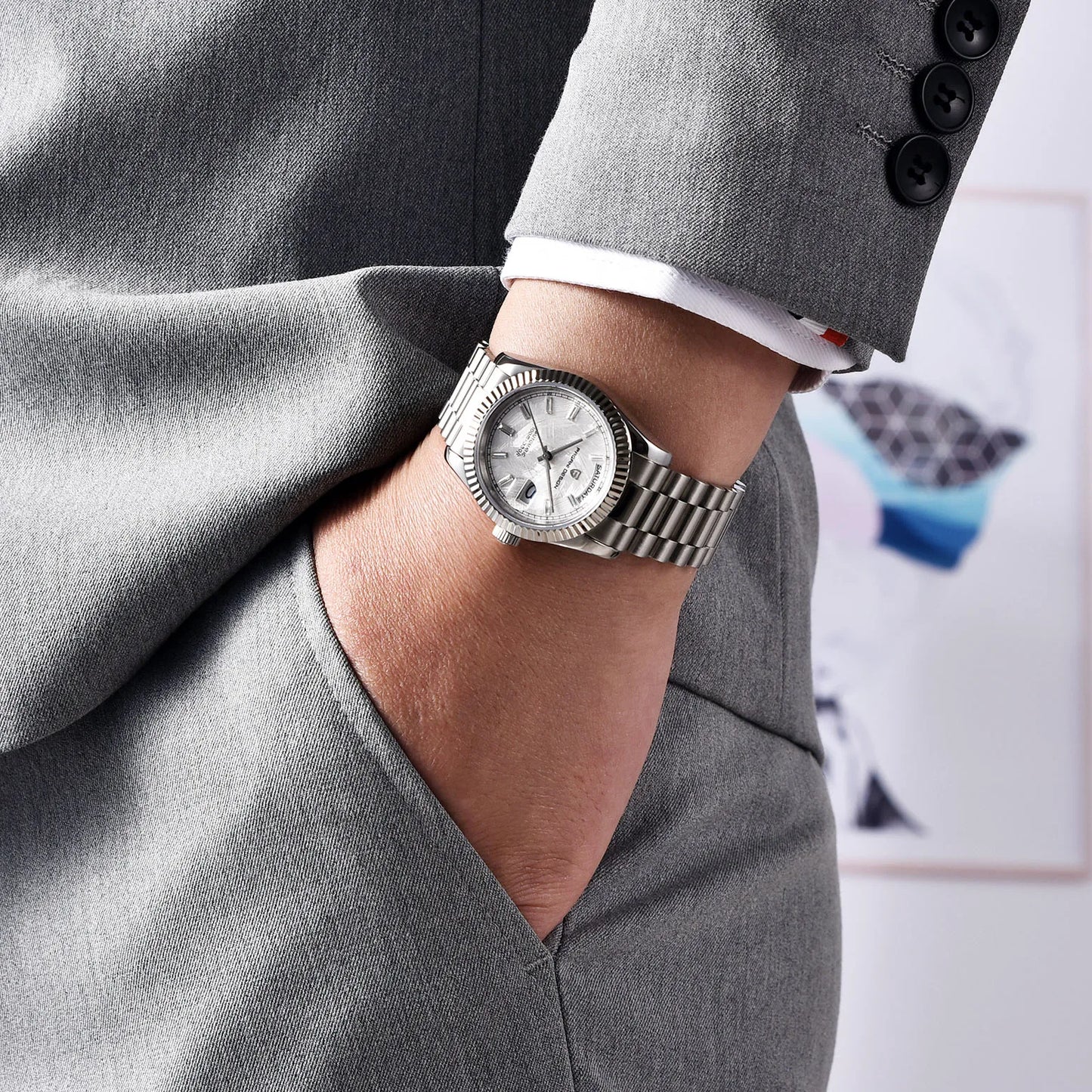 Men’s Automatic DD36 Watch Meteorite Dial 100M