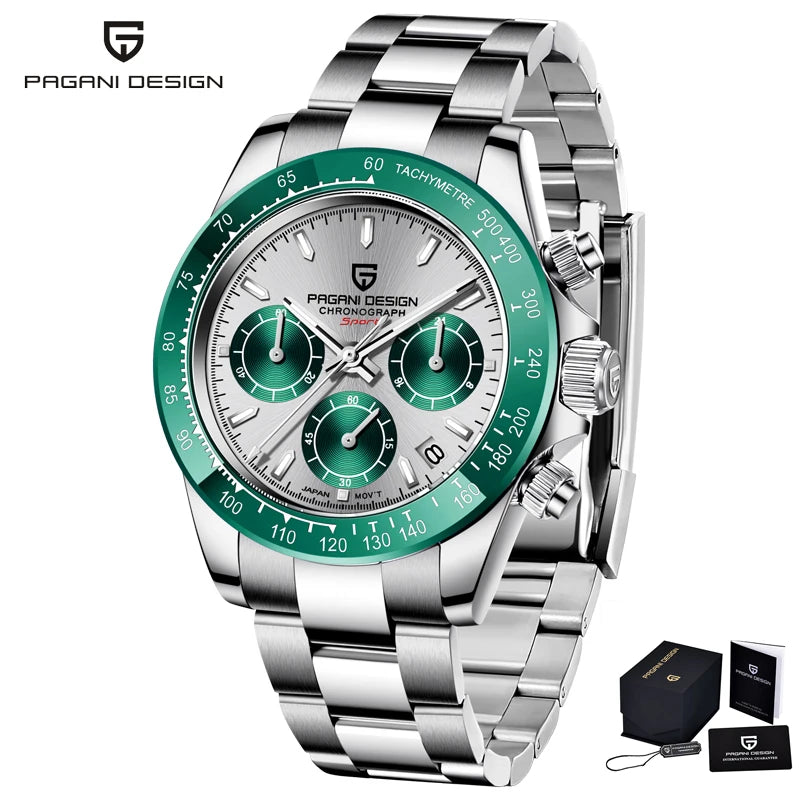Men’s Meteorite Dial Chronograph Watch Sapphire Crystal