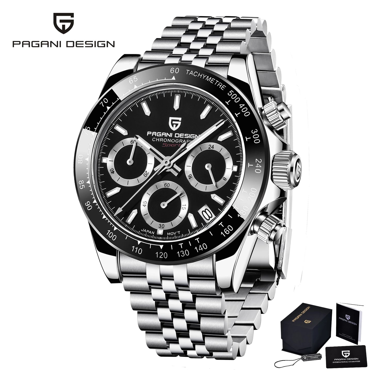 Men’s Meteorite Dial Chronograph Watch Sapphire Crystal