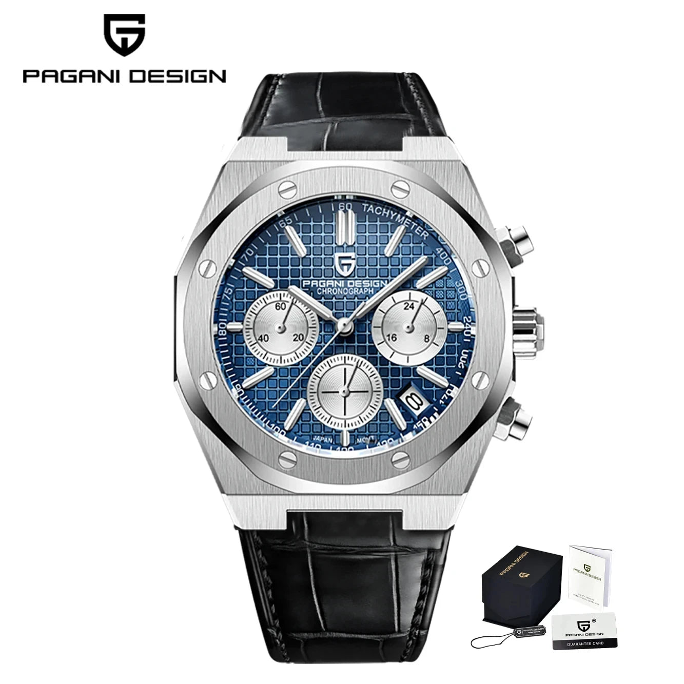 Men’s 40 mm Quartz Chronograph Watch Sapphire 20 Bar