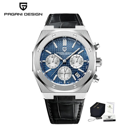 Men’s 40 mm Quartz Chronograph Watch Sapphire 20 Bar