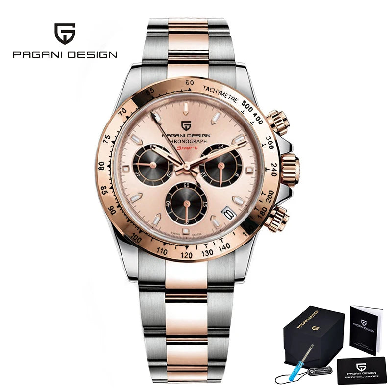 Men’s Meteorite Dial Chronograph Watch Sapphire Crystal