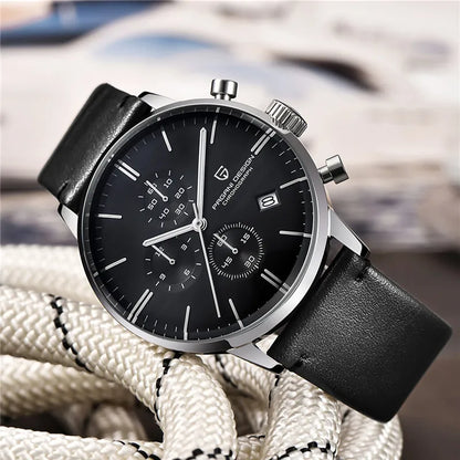 Men's Luxury Chronograph Watch Quartz 3ATM Waterproof