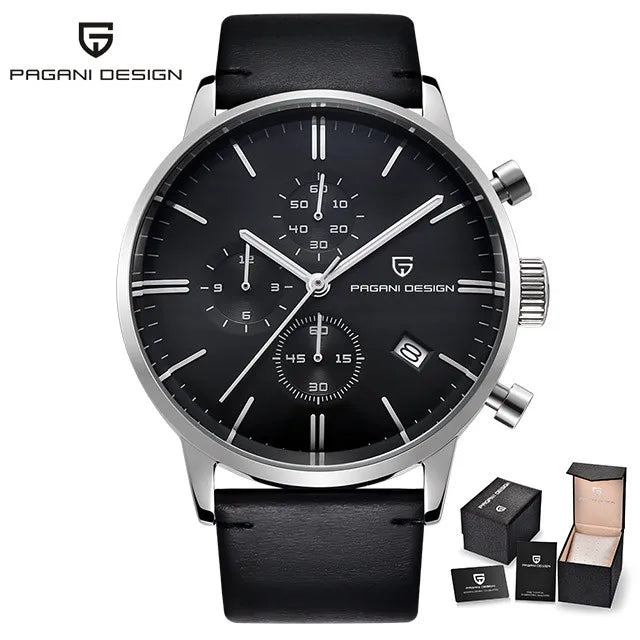 Men's Luxury Chronograph Watch Quartz 3ATM Waterproof
