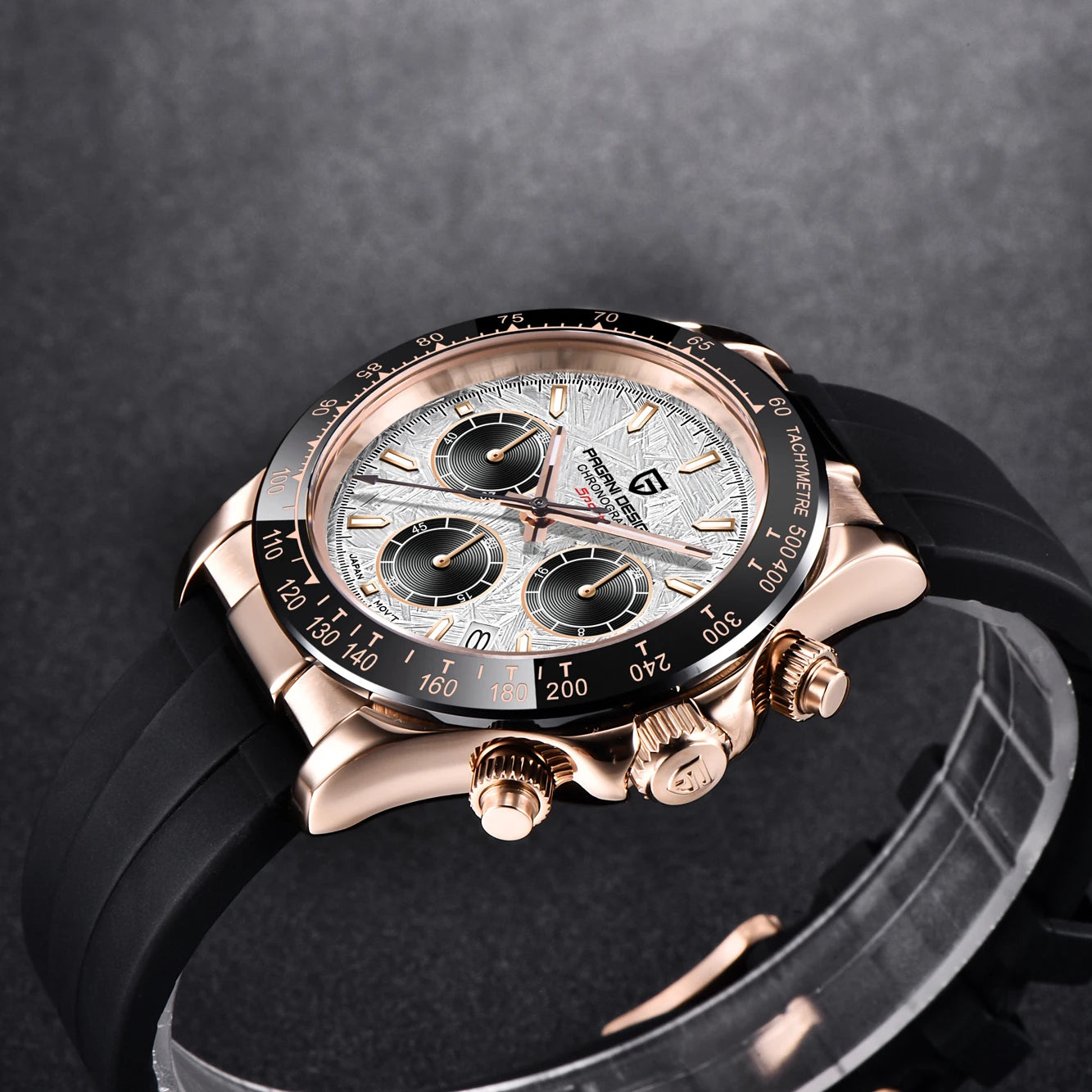 Men’s Meteorite Dial Chronograph Watch Sapphire Crystal
