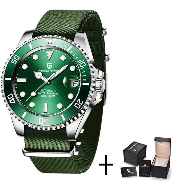 Men’s Automatic Dive Watch 100m With Sapphire Crystal