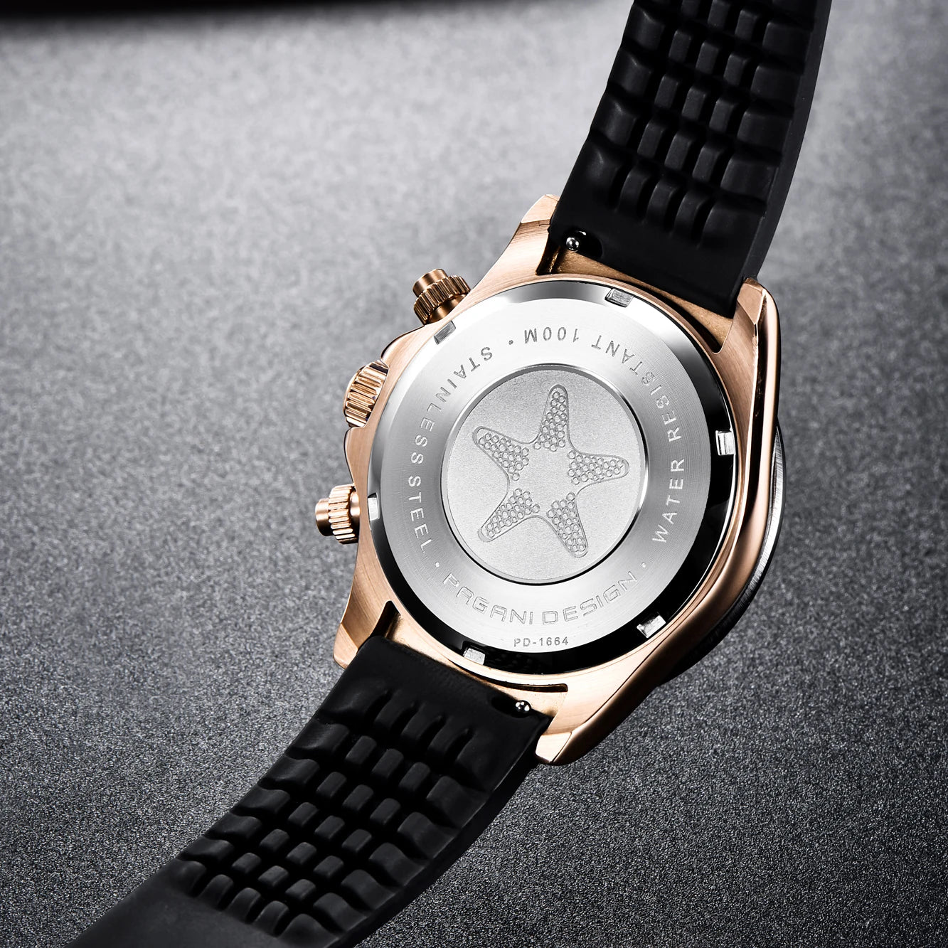 Men’s Meteorite Dial Chronograph Watch Sapphire Crystal