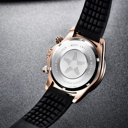Men’s Meteorite Dial Chronograph Watch Sapphire Crystal