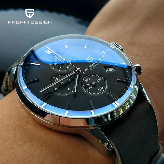 Men's Luxury Chronograph Watch Quartz 3ATM Waterproof