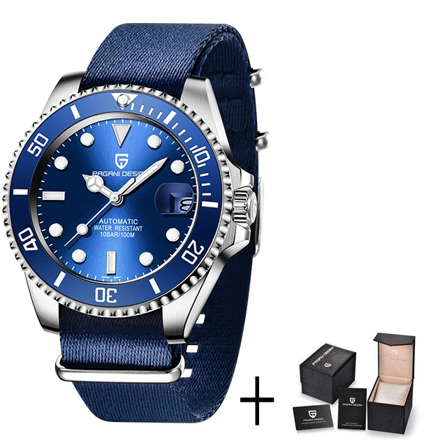 Men’s Automatic Dive Watch 100m With Sapphire Crystal