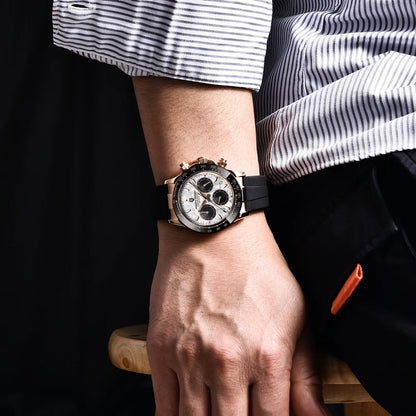 Men’s Meteorite Dial Chronograph Watch Sapphire Crystal