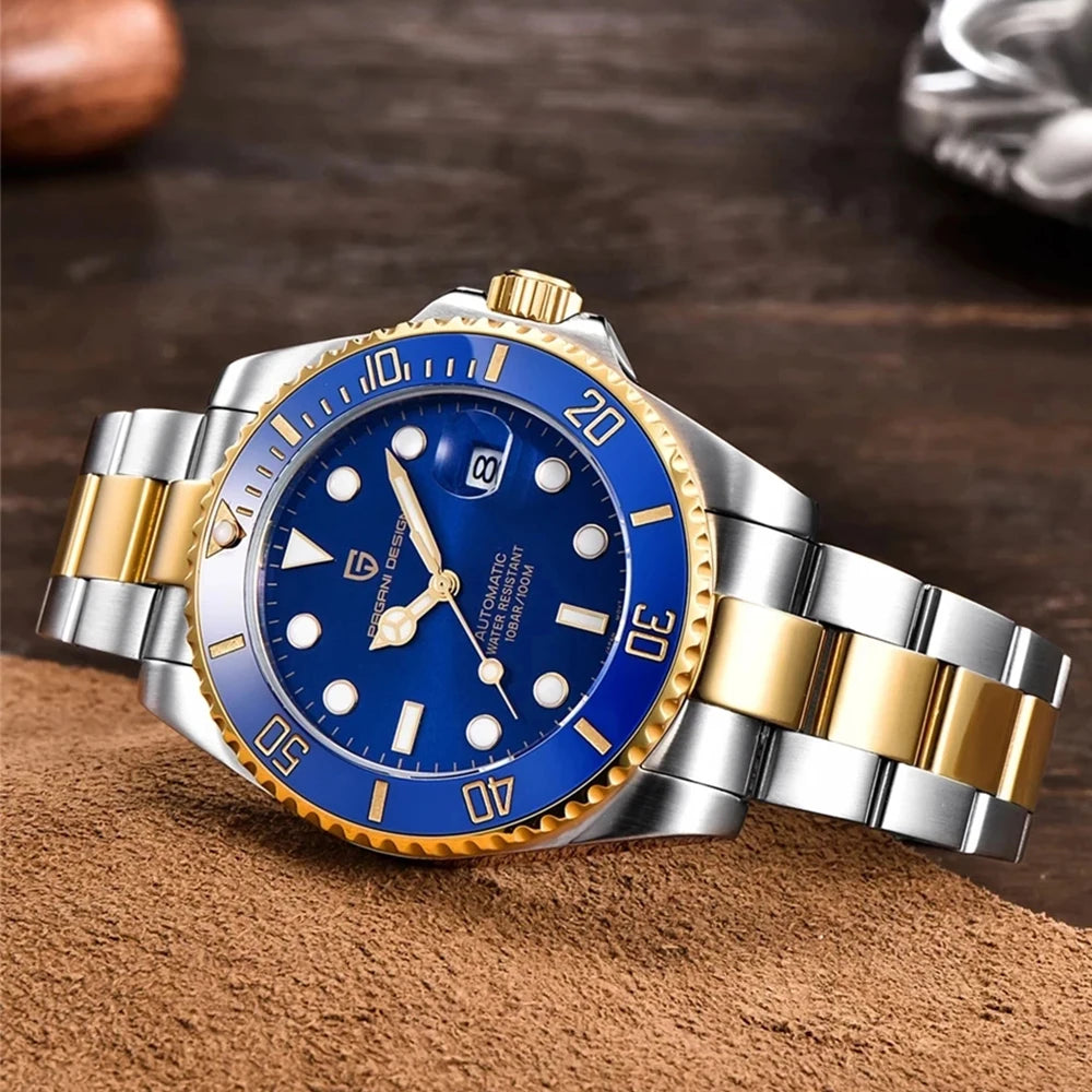 Men’s Automatic Dive Watch 100m With Sapphire Crystal