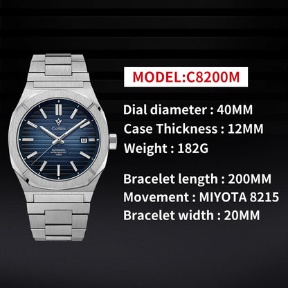 Automatic Diver Watch With Sapphire Crystal 100M