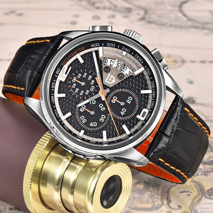 Men’s Sport Chronograph Watch Quartz Analog 30 m