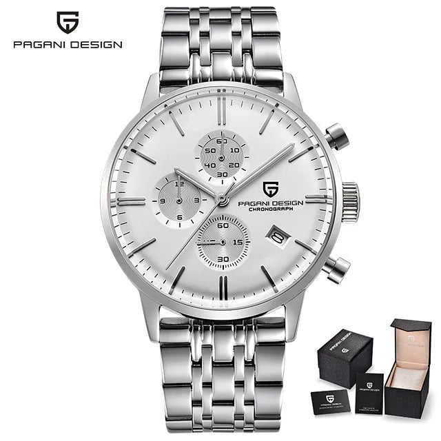 Men's Luxury Chronograph Watch Quartz 3ATM Waterproof