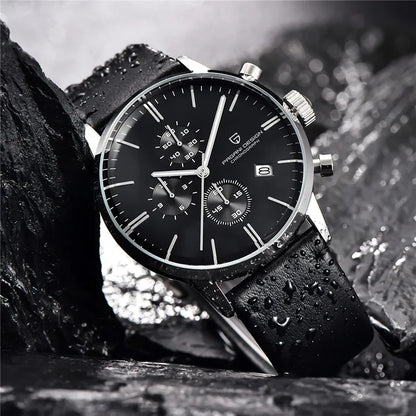 Men's Luxury Chronograph Watch Quartz 3ATM Waterproof