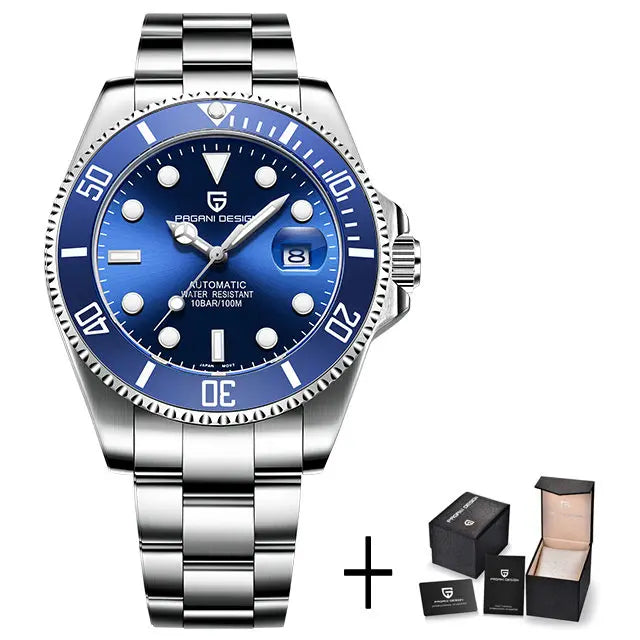 Men’s Automatic Dive Watch 100m With Sapphire Crystal