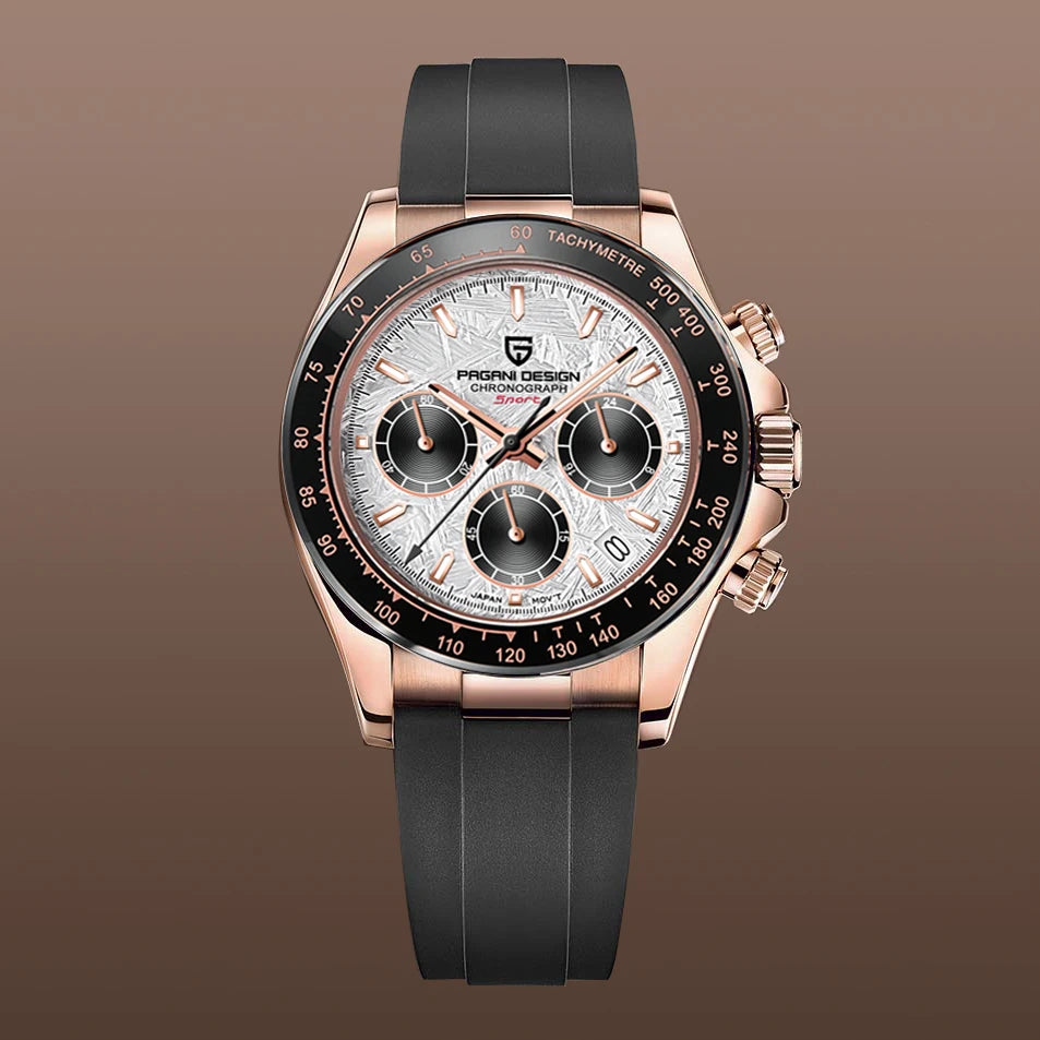 Men’s Meteorite Dial Chronograph Watch Sapphire Crystal