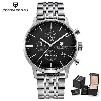 Men's Luxury Chronograph Watch Quartz 3ATM Waterproof