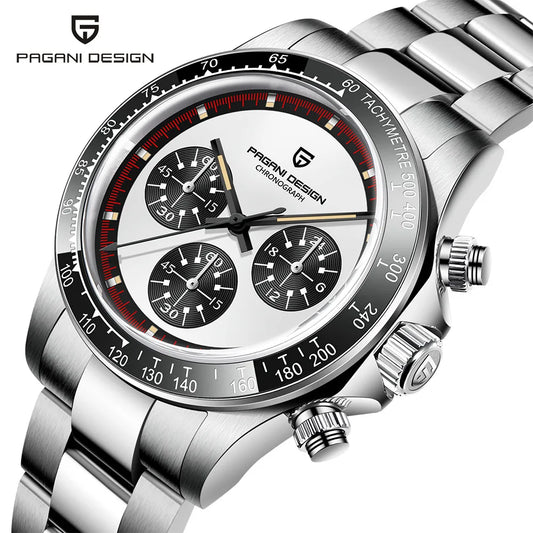 Men’s Chronograph Quartz Watch Ceramic Bezel 100 m