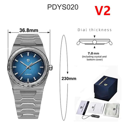 Men’s Slim Quartz Watch 7mm – 10Bar Steel With Sapphire