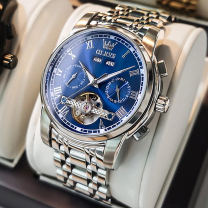 Men's Automatic Skeleton Watch Stainless Steel