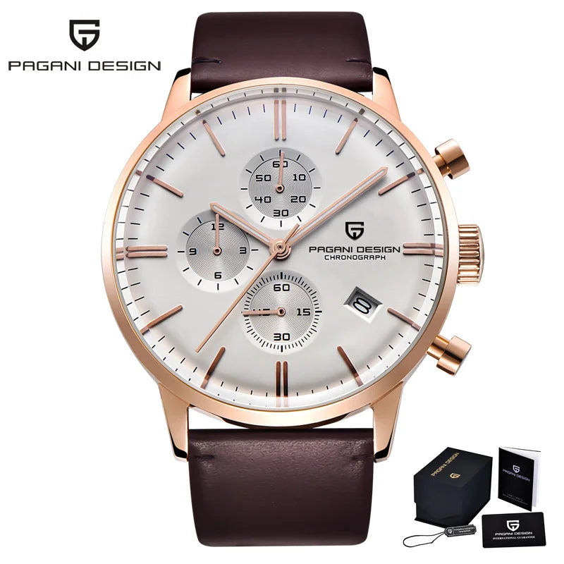 Men’s Chronograph Quartz Watch Sapphire Crystal 3Bar
