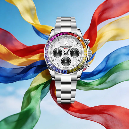 Men's Stainless Steel Quartz Dive Watch With Sapphire