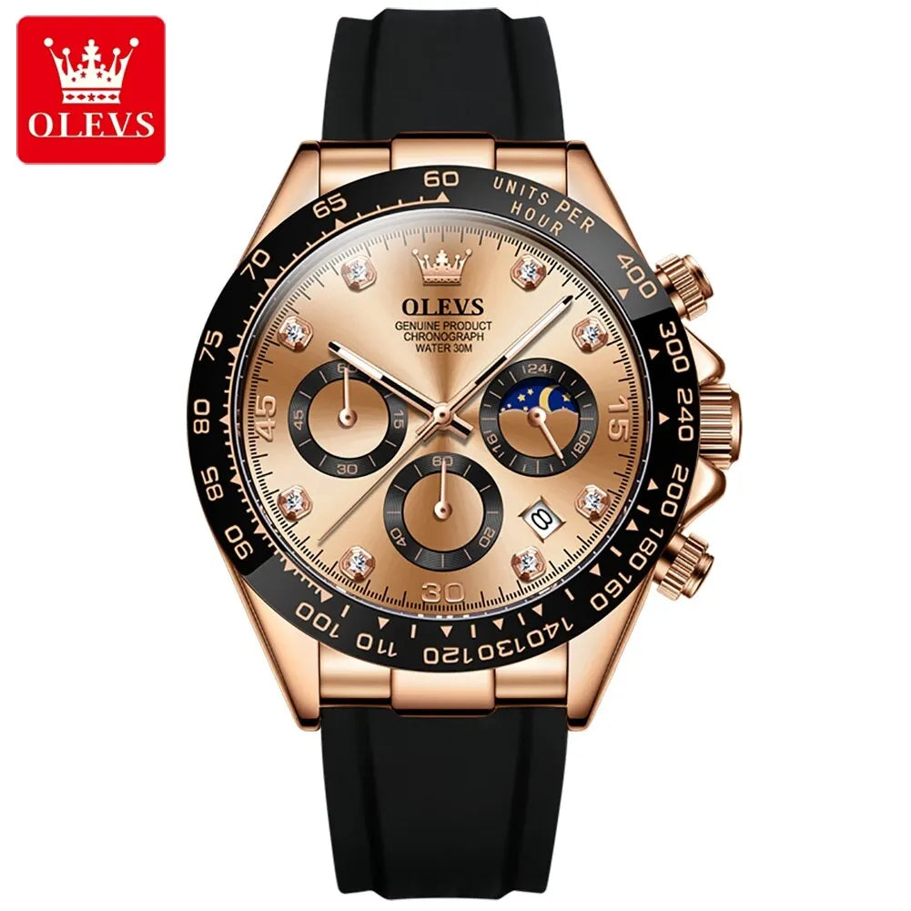 Men's Luminous Chronograph Quartz Sport Watch