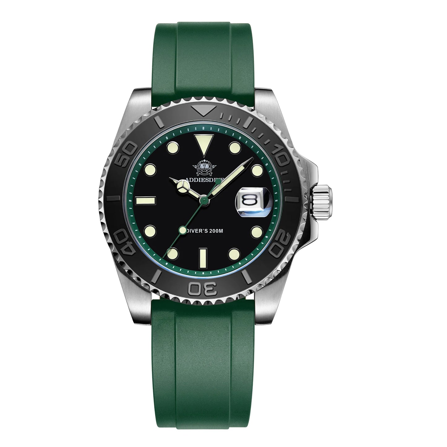 Men’s 200 m Quartz Dive Watch With Luminous Dial