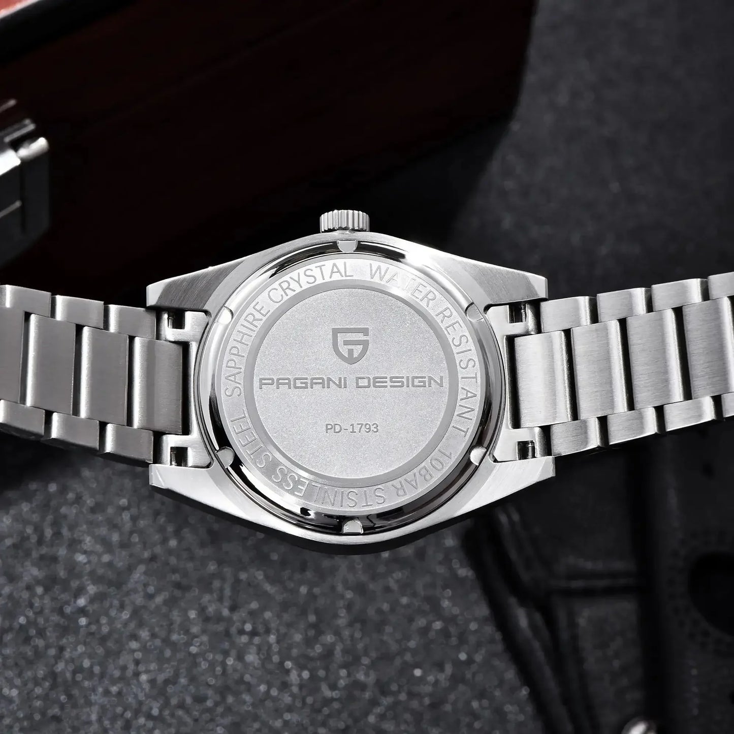 Men’s 38 mm Dress Quartz Watch Sapphire Stainless Steel