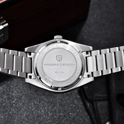 Men’s 38 mm Dress Quartz Watch Sapphire Stainless Steel