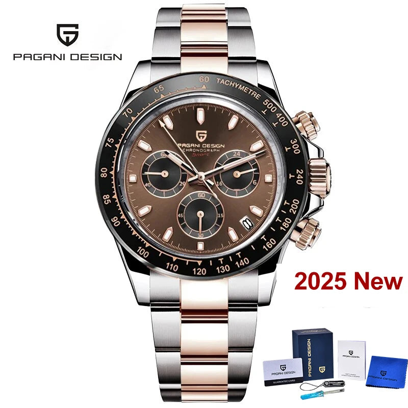 Men’s Chronograph Quartz Watch Sapphire Crystal 10 Bar