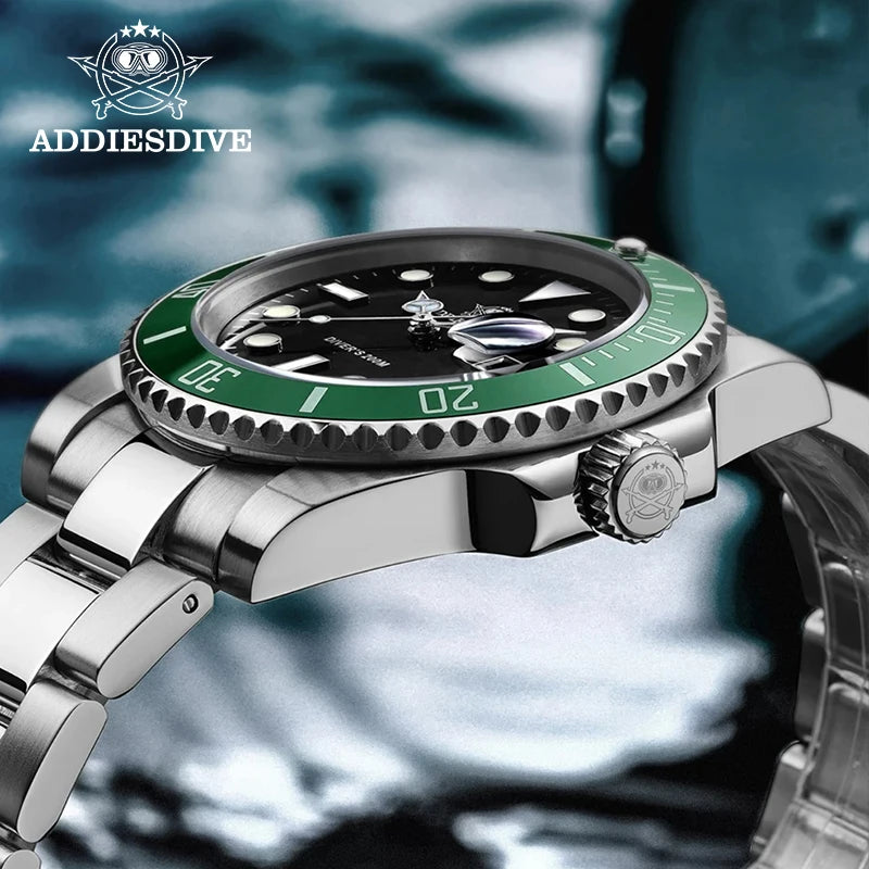 Men's 200 m Dive Watch Quartz 316L Steel Luminous