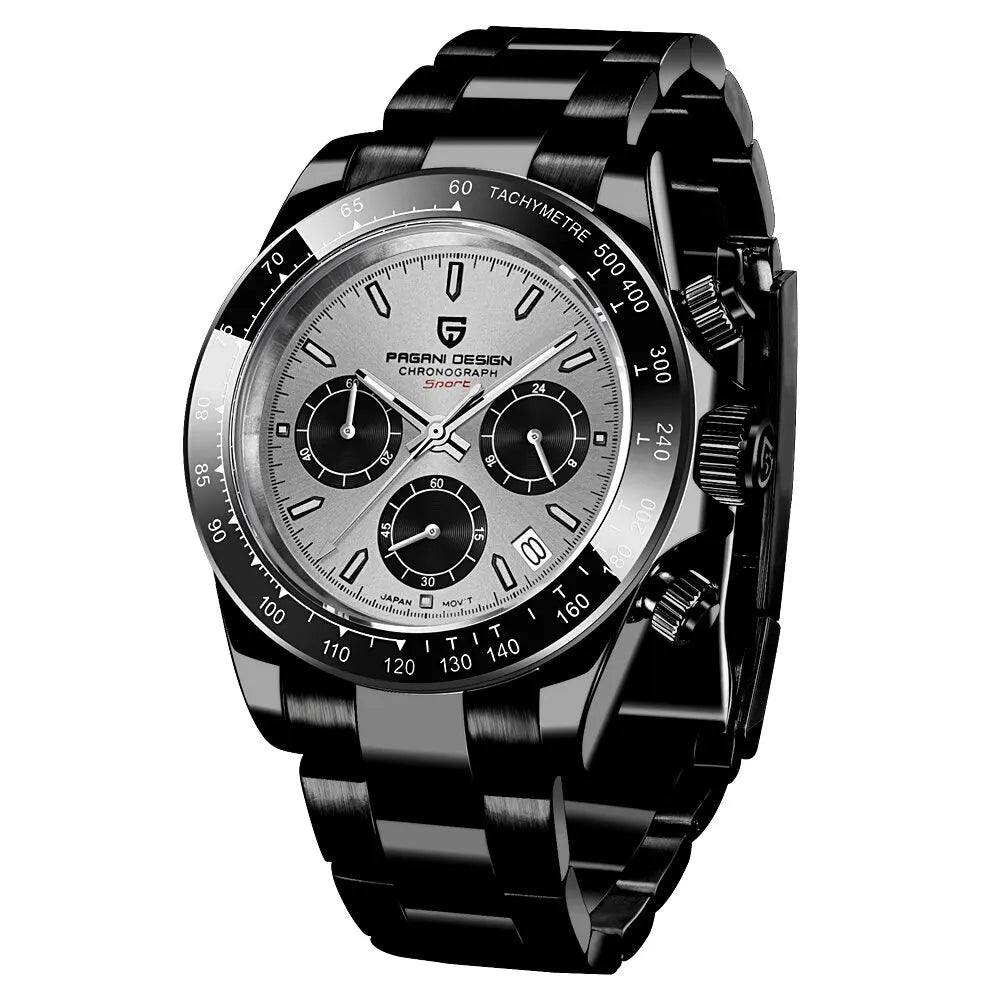 Men's Stainless Steel Quartz Dive Watch With Sapphire