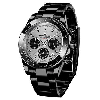Men's Stainless Steel Quartz Dive Watch With Sapphire