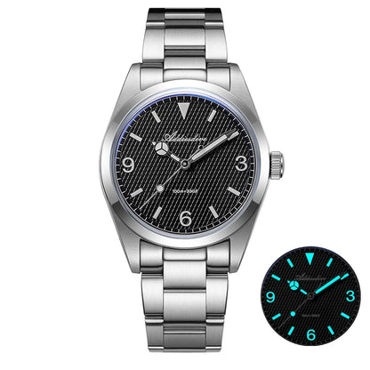 Men’s Luxury Quartz Watch Bubble Crystal 100m Luminous