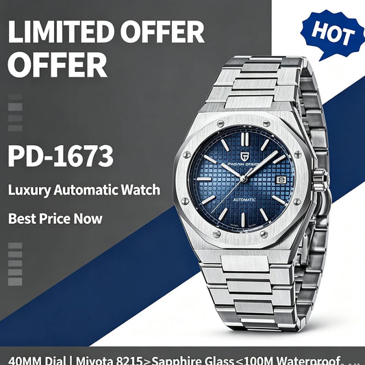 Men’s Automatic Dive Watch 40 mm Sapphire Steel