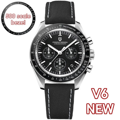 Men’s Moonwatch Style Chronograph Quartz Watch Sapphire