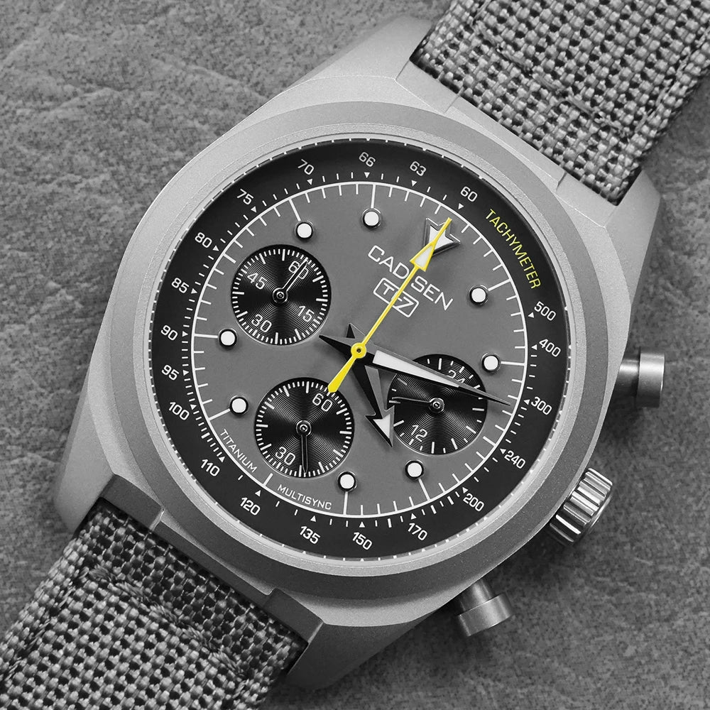 Luxury Quartz Chronograph Watch – Sapphire Crystal, 10 Bar