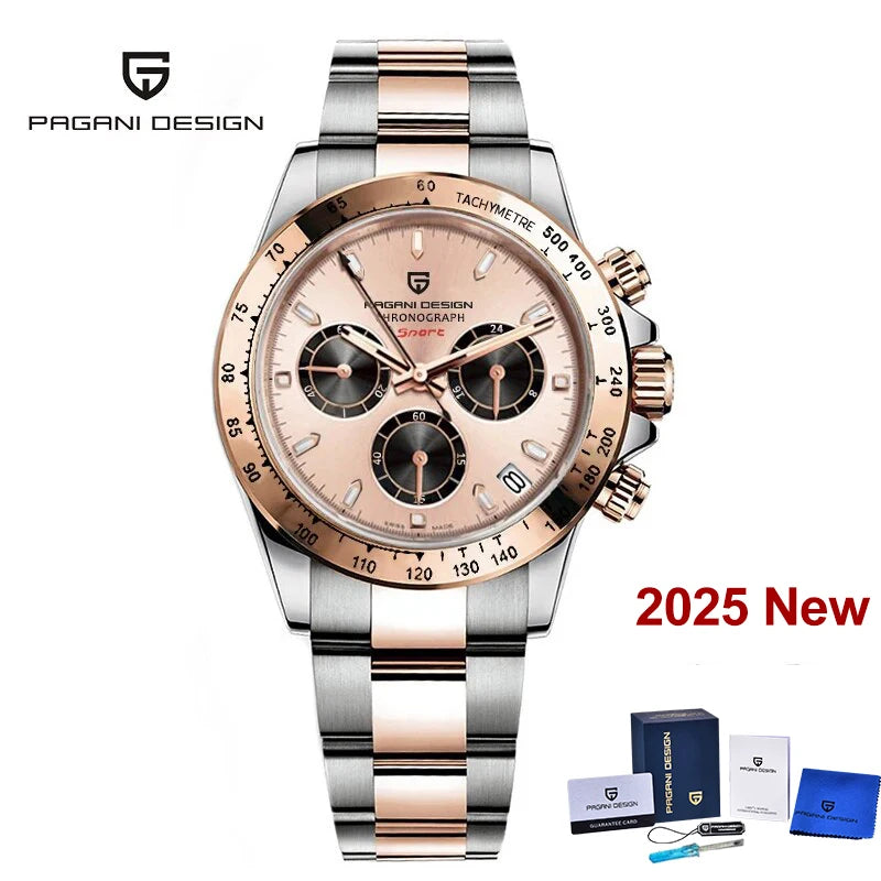 Men’s Chronograph Quartz Watch Sapphire Crystal 10 Bar