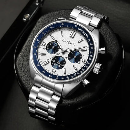 Men’s Stainless Steel Chronograph Watch With Sapphire