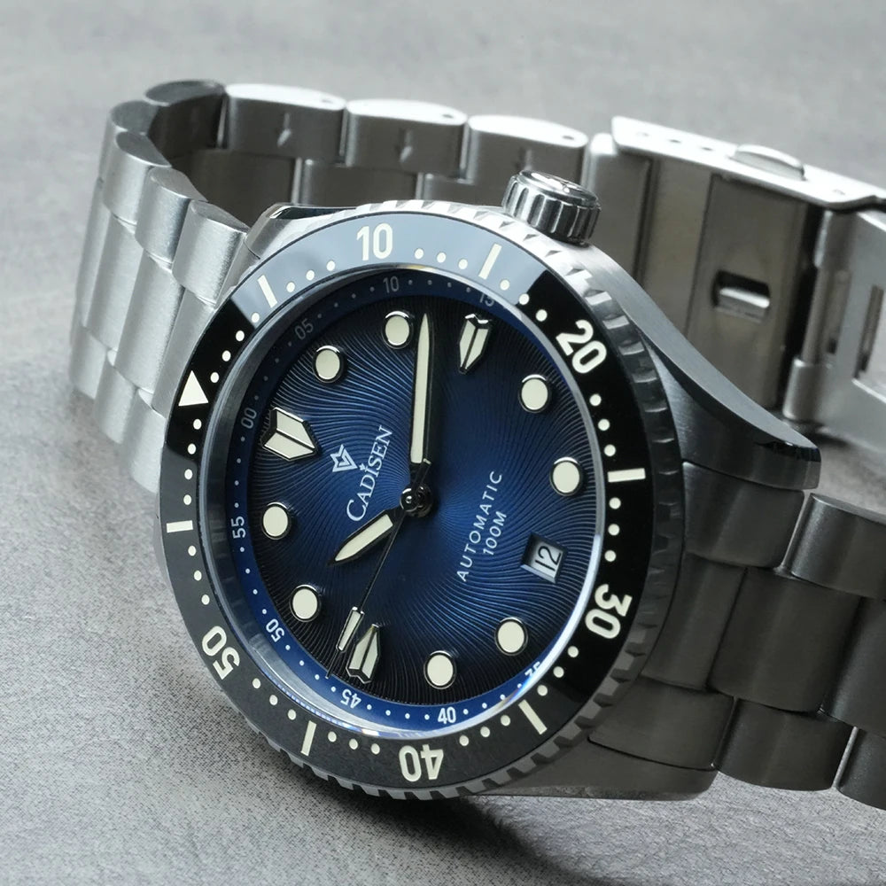 Automatic Sapphire Diver Watch – 100 m Water Resistant