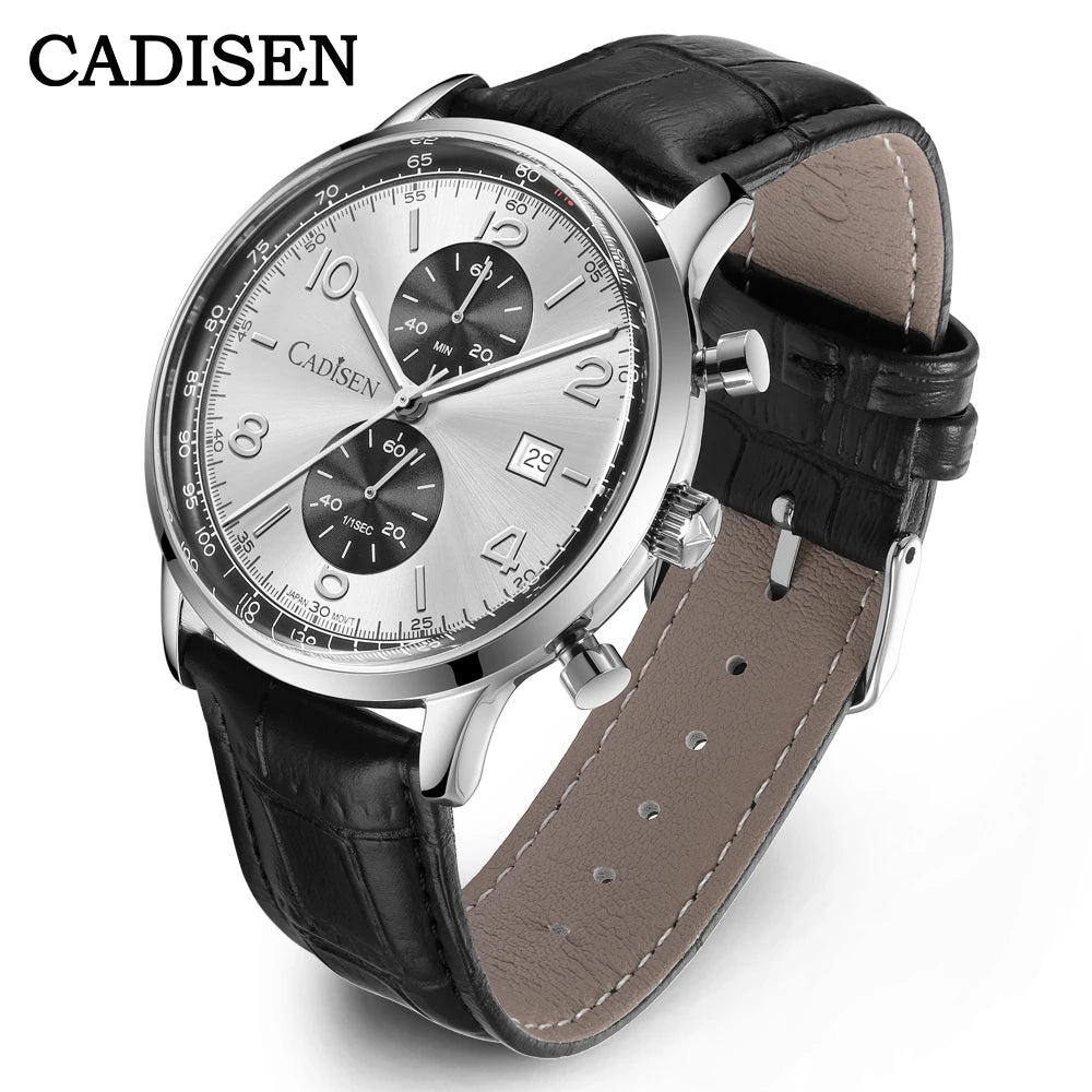 Men’s Chronograph Quartz Watch Sunburst Dial 5ATM